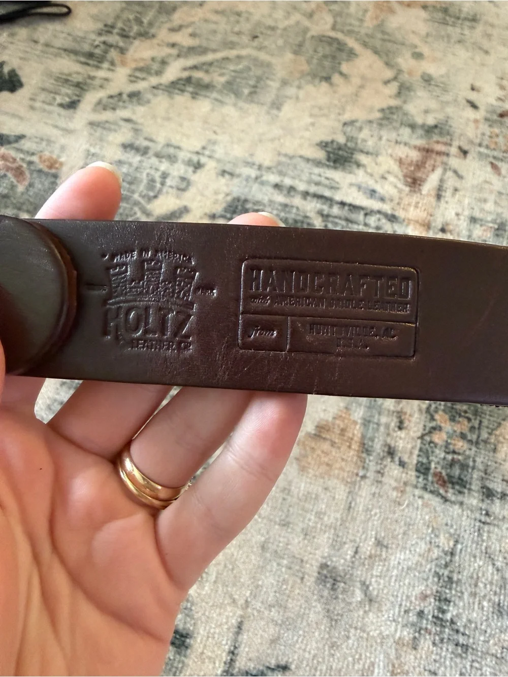Men's Brown Leather Belt - Classic Casual Style